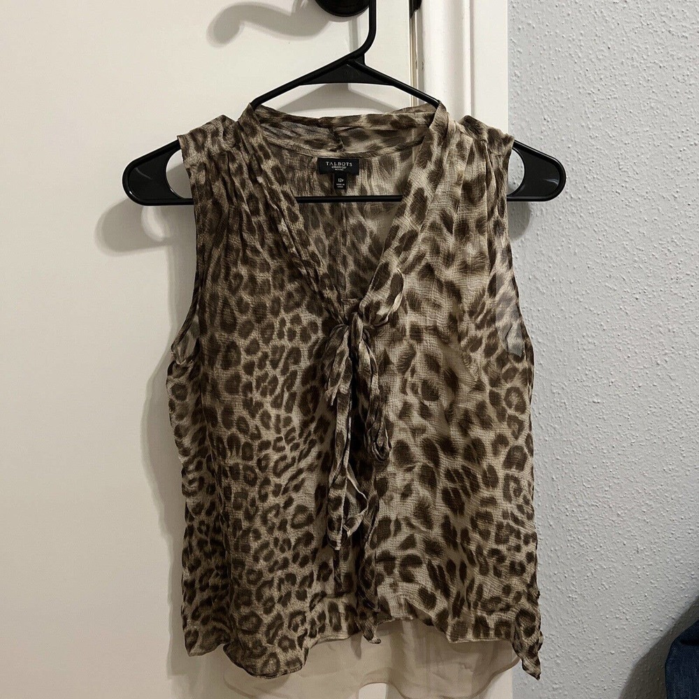 Talbots sleeveless blouse